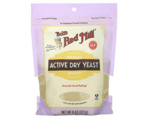 Bob's Red Mill, Active Dry Yeast, Gluten Free, 8 oz (227 g) Bob's Red Mill, Active Dry Yeast, Gluten Free, 8 oz (227 g)