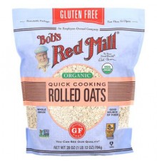 Bob's Red Mill, Organic Quick Cooking Rolled Oats, 1 lb 12 oz (794 g)