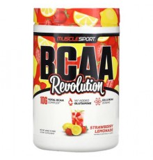 MuscleSport, BCAA, Revolution, Strawberry Lemonade, 15.9 oz (450 g)
