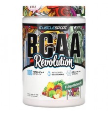 MuscleSport, BCAA, Revolution, Fruit Punch, 15.9 oz (450 g)