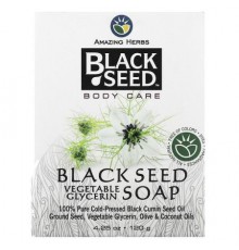 Amazing Herbs, Black Seed, Body Care, Vegetable Glycerin Bar Soap, 4.25 oz (120 g)