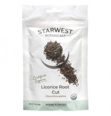 Starwest Botanicals, Certified Organic Licorice Root Cut, 1.59 oz (45 g)
