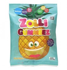 Zollipops, Zolli Gummeez, Pineapple, 1.94 oz (55 g)