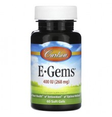 Carlson, E-Gems, 400 IU (268 mg), 60 Soft Gels