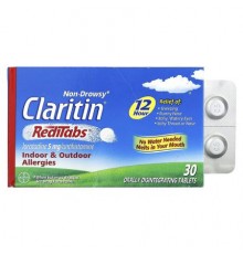 Claritin, Non-Drowsy RediTabs, Indoor & Outdoor Allergies, 5 mg, 30 Orally Disintegrating Tablets