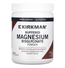 Kirkman Labs, Buffered Magnesium Bisglycinate Powder, 4 oz (113 gm)
