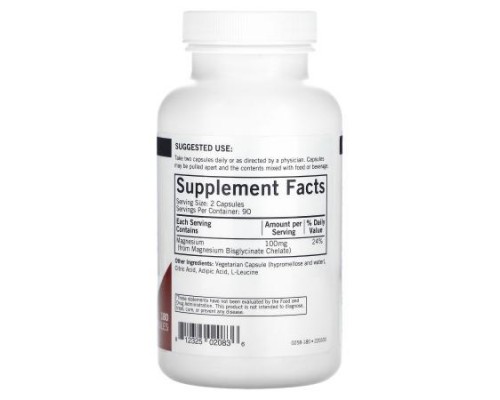 Kirkman Labs, Magnesium Bisglycinate, Buffered Chelate, 180 Capsules (50 mg per Capsule)