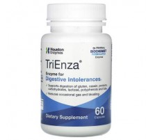 Houston Enzymes, TriEnza, Enzyme For Digestive Intolerances, 60 Capsules