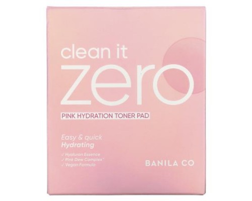Banila Co, Clean it Zero, Pink Hydration Toner Pad, 70 Pads, 7.94 fl oz (235 ml) Banila Co, Clean it Zero, Pink Hydration Toner Pad, 70 Pads, 7.94 fl oz (235 ml)