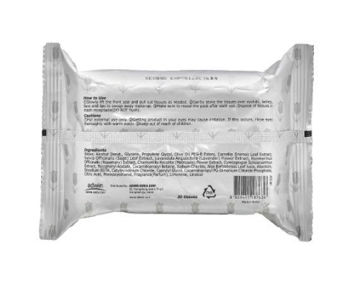Purederm, Make-Up Cleansing Tissues, Aloe, 30 Tissues Purederm, Make-Up Cleansing Tissues, Aloe, 30 Tissues