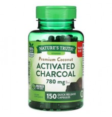 Nature's Truth, Vitamins, Premium Coconut Activated Charcoal, 150 Quick Release Capsules (260 mg per Capsule)