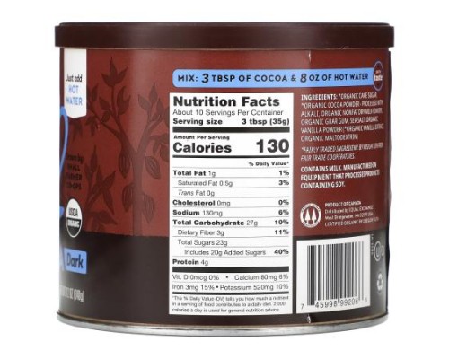 Equal Exchange, Organic Hot Cocoa, Dark, 12 oz (340 g) Equal Exchange, Organic Hot Cocoa, Dark, 12 oz (340 g)