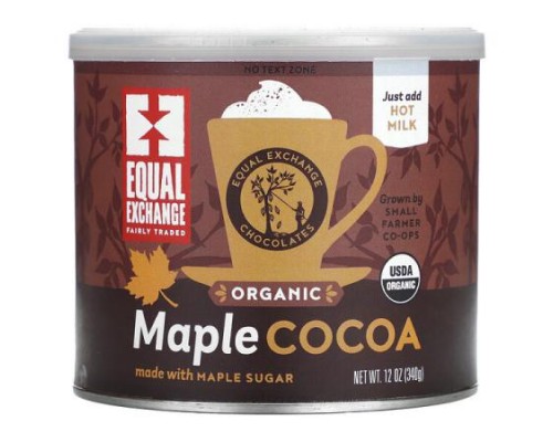 Equal Exchange, Organic Maple Cocoa, 12 oz (340 g) Equal Exchange, Organic Maple Cocoa, 12 oz (340 g)