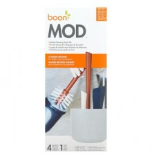 Boon, Mod, Bottle Cleaning Brush Set, 4 Brushes & 1 Vase