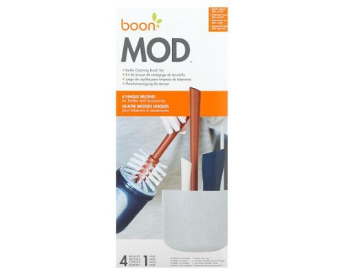 Boon, Mod, Bottle Cleaning Brush Set, 4 Brushes & 1 Vase Boon, Mod, Bottle Cleaning Brush Set, 4 Brushes & 1 Vase