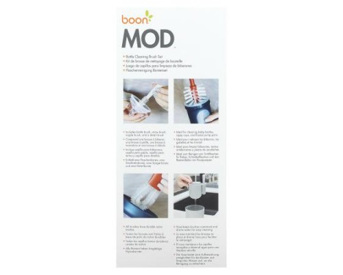 Boon, Mod, Bottle Cleaning Brush Set, 4 Brushes & 1 Vase Boon, Mod, Bottle Cleaning Brush Set, 4 Brushes & 1 Vase