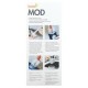 Boon, Mod, Bottle Cleaning Brush Set, 4 Brushes & 1 Vase
