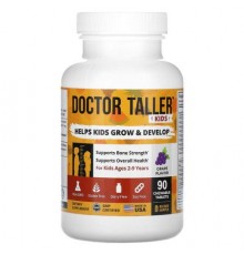 NuBest, Doctor Taller, Kids Ages 2-9 Years, Grape, 90 Chewable Tablets
