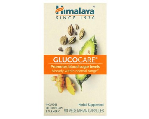 Himalaya, Glucocare, 90 Vegetarian Capsules