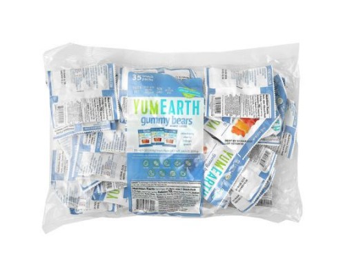 YumEarth, Gummy Bears, Assorted, 35 Snack Packs, 0.7 oz (19.8 g) Each