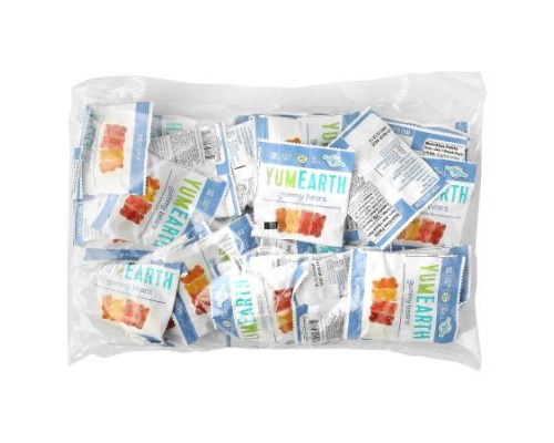 YumEarth, Gummy Bears, Assorted, 35 Snack Packs, 0.7 oz (19.8 g) Each