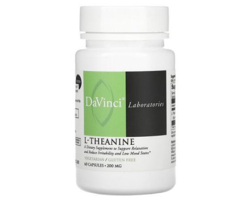 DaVinci Laboratories, L-Theanine , 200 mg , 60 Capsules