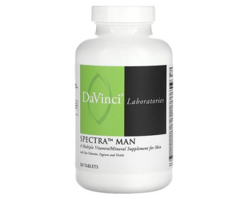 DaVinci Laboratories, Spectra Man, 120 Tablets DaVinci Laboratories, Spectra Man, 120 Tablets
