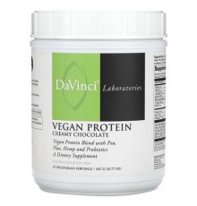 DaVinci Laboratories, Vegan Protein, Creamy Chocolate, 15.77 oz (447 g)
