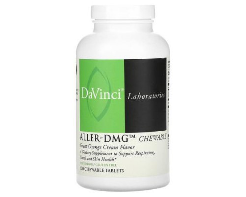 DaVinci Laboratories, Aller-DMG Chewable, Great Orange Cream, 120 Chewable Tablets DaVinci Laboratories, Aller-DMG Chewable, Great Orange Cream, 120 Chewable Tablets