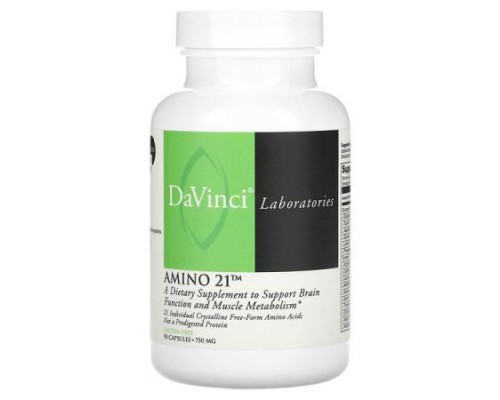 DaVinci Laboratories, Amino 21, 750 mg, 90 Capsules DaVinci Laboratories, Amino 21, 750 mg, 90 Capsules