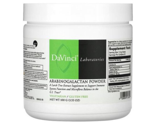 DaVinci Laboratories, Arabinogalactan Powder, 3.53 oz (100 g)