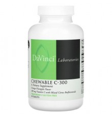 DaVinci Laboratories, Chewable C-300, Orange-Pineapple, 300 mg, 90 Tablets