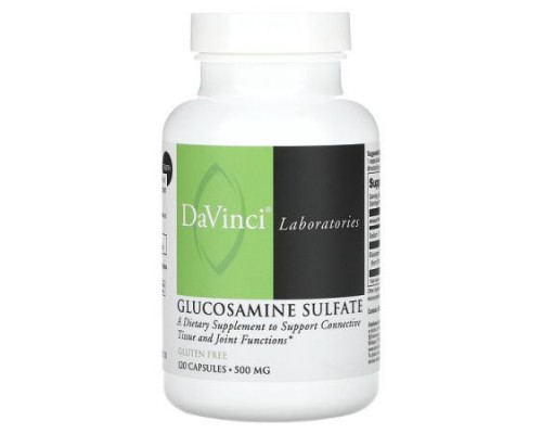 DaVinci Laboratories, Glucosamine Sulfate, 500 mg, 120 Capsules