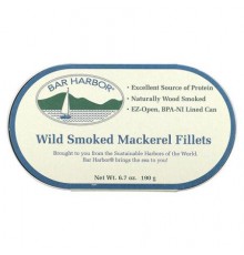 Bar Harbor, Wild Smoked Mackerel Fillets, 6.7 oz (190 g)