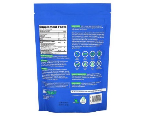 BioTRUST, Ageless Multi-Collagen® + Turmeric, Golden Milk, 10.7 oz (304 g)