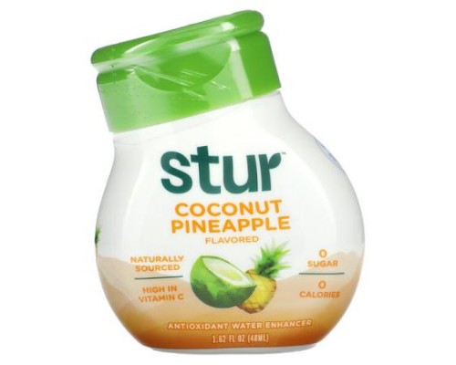 Stur, Antioxidant Water Enhancer, Coconut Pineapple, 1.62 fl oz (48 ml) Stur, Antioxidant Water Enhancer, Coconut Pineapple, 1.62 fl oz (48 ml)