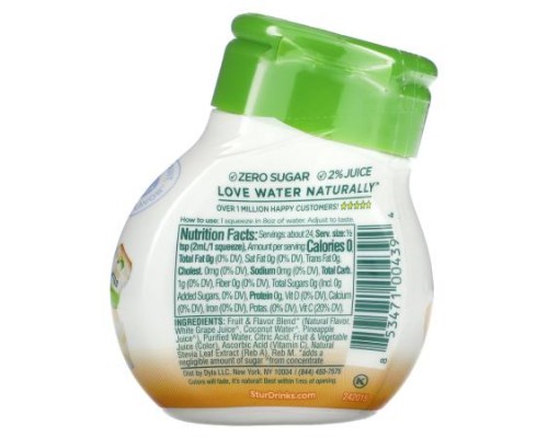 Stur, Antioxidant Water Enhancer, Coconut Pineapple, 1.62 fl oz (48 ml) Stur, Antioxidant Water Enhancer, Coconut Pineapple, 1.62 fl oz (48 ml)