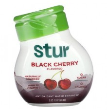 Stur, Antioxidant Water Enhancer, Black Cherry, 1.62 fl oz (48 ml)
