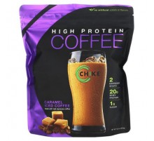 Chike Nutrition, High Protein Iced Coffee, Caramel, 14.8 oz (420 g)