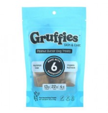 Green Gruff, Gruffies Skin & Coat, Peanut Butter Dog Treats, 6 oz (170 g)