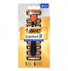 BIC, Comfort 3, 1 Handle, 6 Cartridges