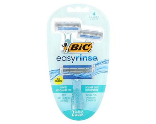 BIC, EasyRinse, Women's Disposable Razors, 2 Razors BIC, EasyRinse, Women's Disposable Razors, 2 Razors