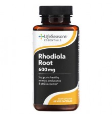 LifeSeasons, Rhodiola Root, 60 Veg Capsules (300 mg per Capsule)