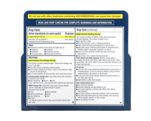 Advil, Dual Action with Acetaminophen , 144 Caplets Advil, Dual Action with Acetaminophen , 144 Caplets