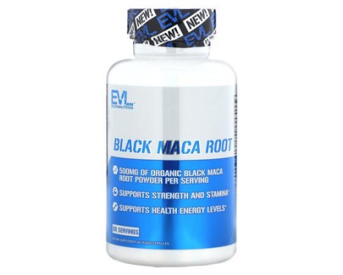 EVLution Nutrition, Black Maca Root, 60 Veggie Capsules EVLution Nutrition, Black Maca Root, 60 Veggie Capsules