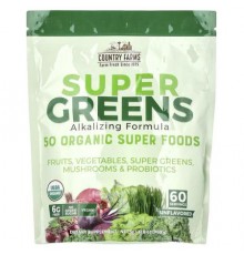 Country Farms, Super Greens, Alkalizing Formula, Unflavored, 31.8 oz (900 g)