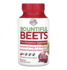 Country Farms, Bountiful Beets, Whole Beet Extract, 90 Capsules