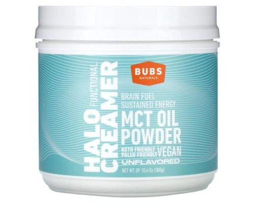 BUBS Naturals, Halo Functional Creamer, Unflavored, 10.6 oz (300 mg) BUBS Naturals, Halo Functional Creamer, Unflavored, 10.6 oz (300 mg)
