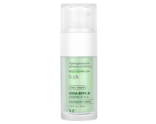VT Cosmetics, Cica Reti-A Essence 0.1, 1.01 fl oz (30 ml)