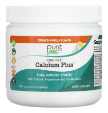 Pure Essence, Ionic Fizz Calcium Plus, Orange-Vanilla, 7.41 oz (210 g)